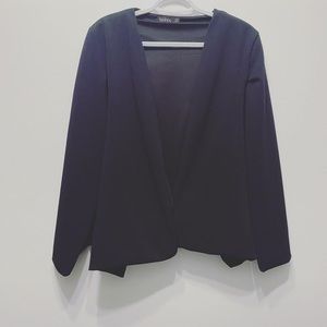 Black cape blazer